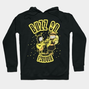 Buzz On Forever! Rock'n'Roll Design with Bee Boy and Ant Boy Hoodie